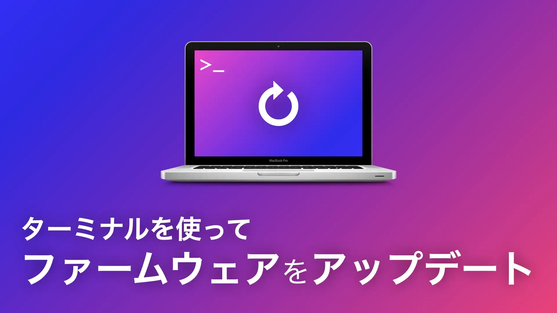 ターミナルを使ってファームウェアをアップデート